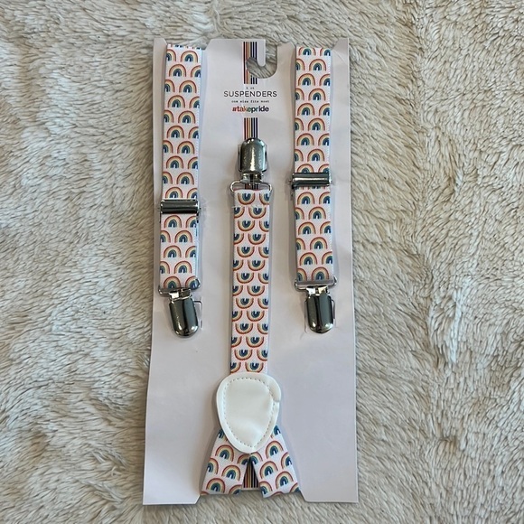 Rainbow Suspenders Take Pride one size - Picture 1 of 5